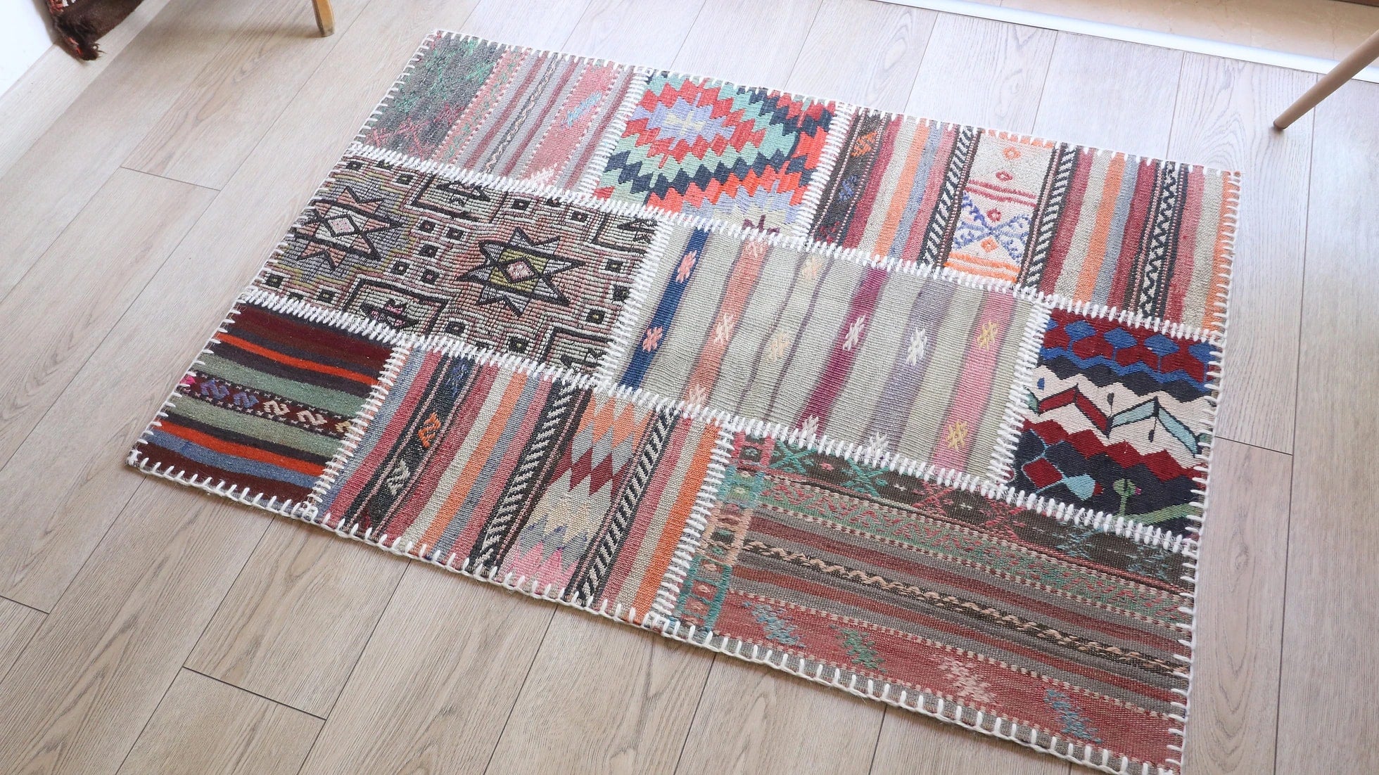 handmade Turkish quilt in bohemian style