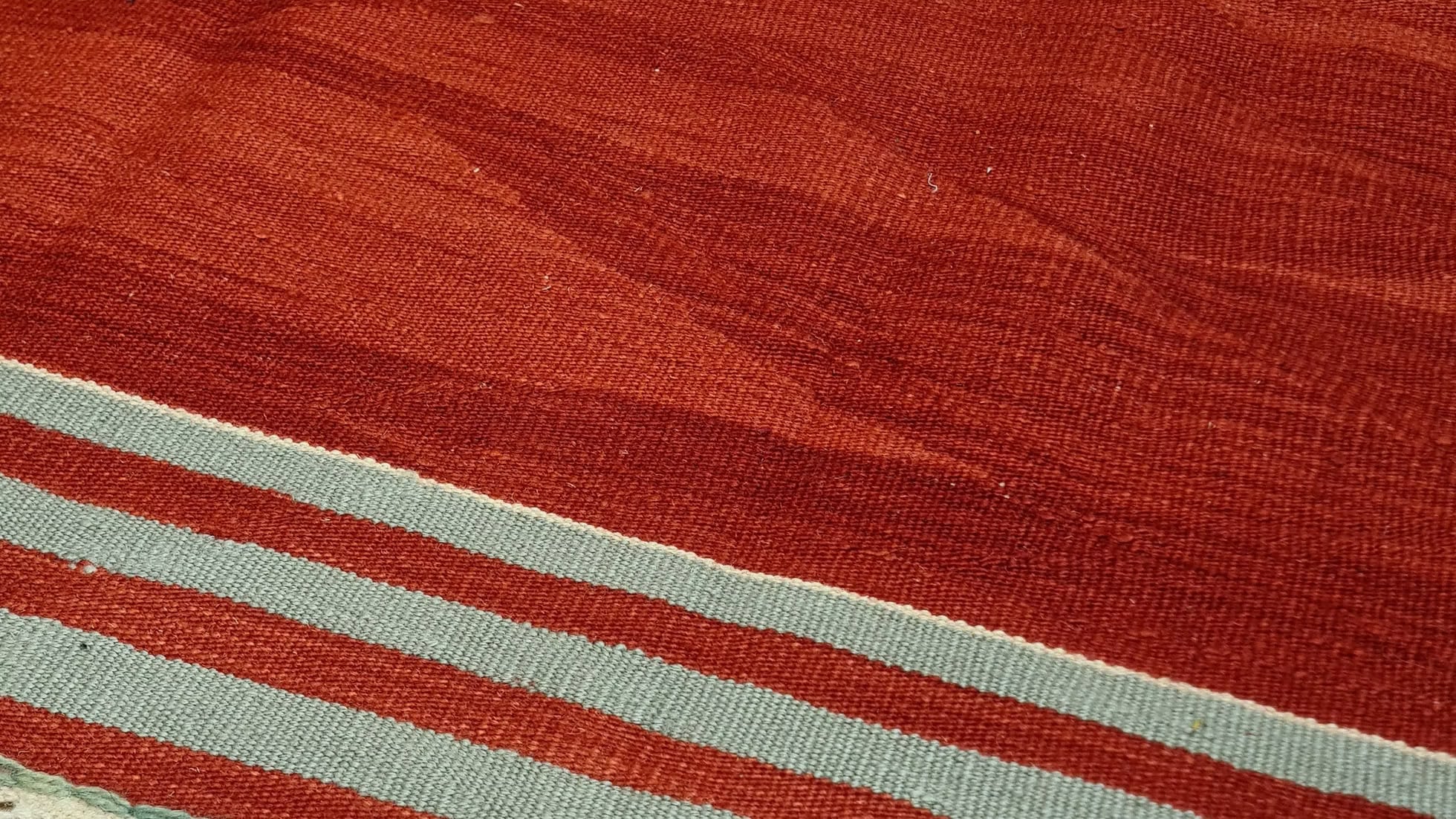 Red Floral Kilim by Kilim Couture New York's Oushak Rug Collection