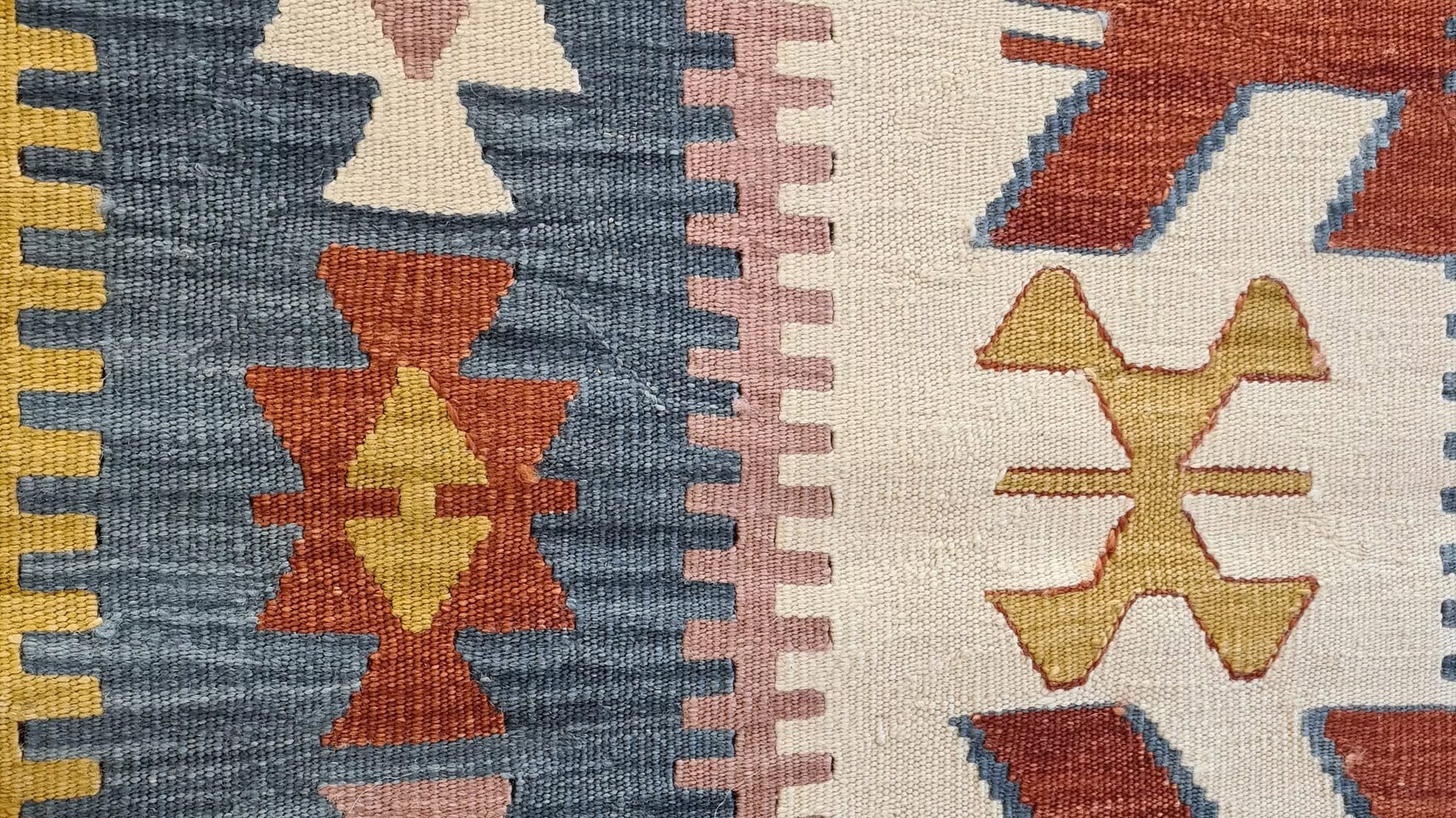 Contemporary Turkish Kilim Rug for Scandinavian, Bohemian, or Rustic Interiors, Handcrafted 4x6