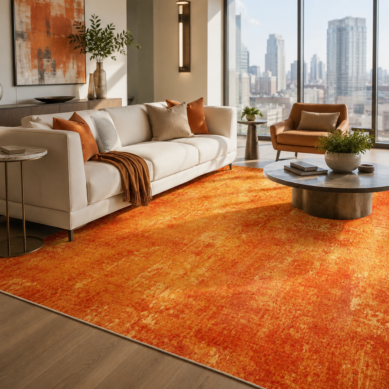 The Ember – Modern Abstract Area Rug & Runner