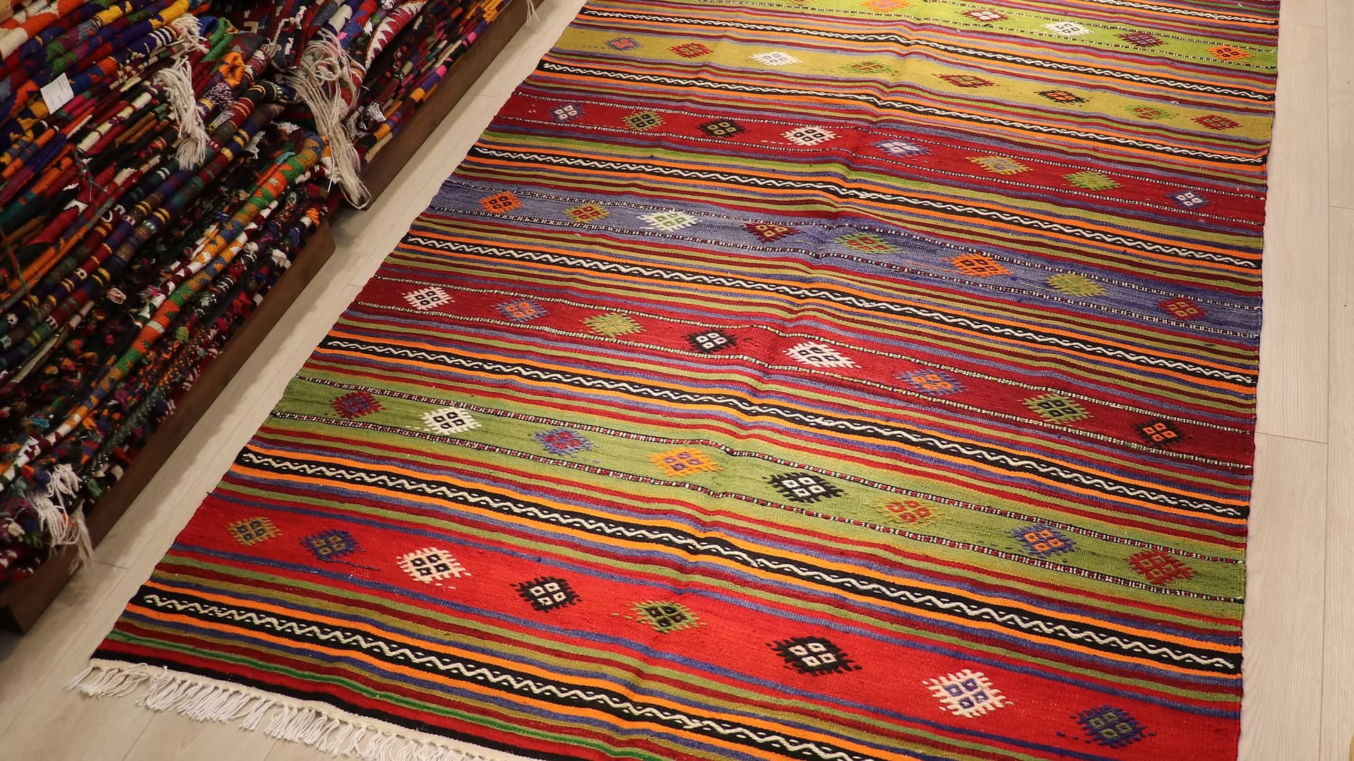 5x10 Vintage Turkish Runner Rug by Kilim Couture New York Rug Gallery