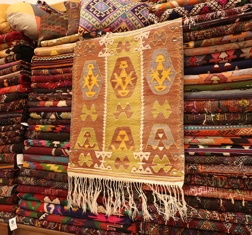 antique small area rug by Kilim Couture New York Rug Store