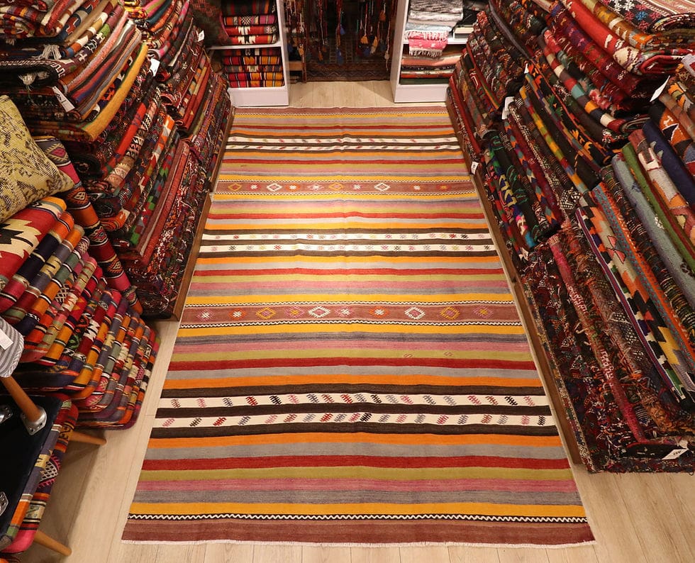 Shop Vintage Turkish Kilim Rugs exclusively at Kilim Couture New York.