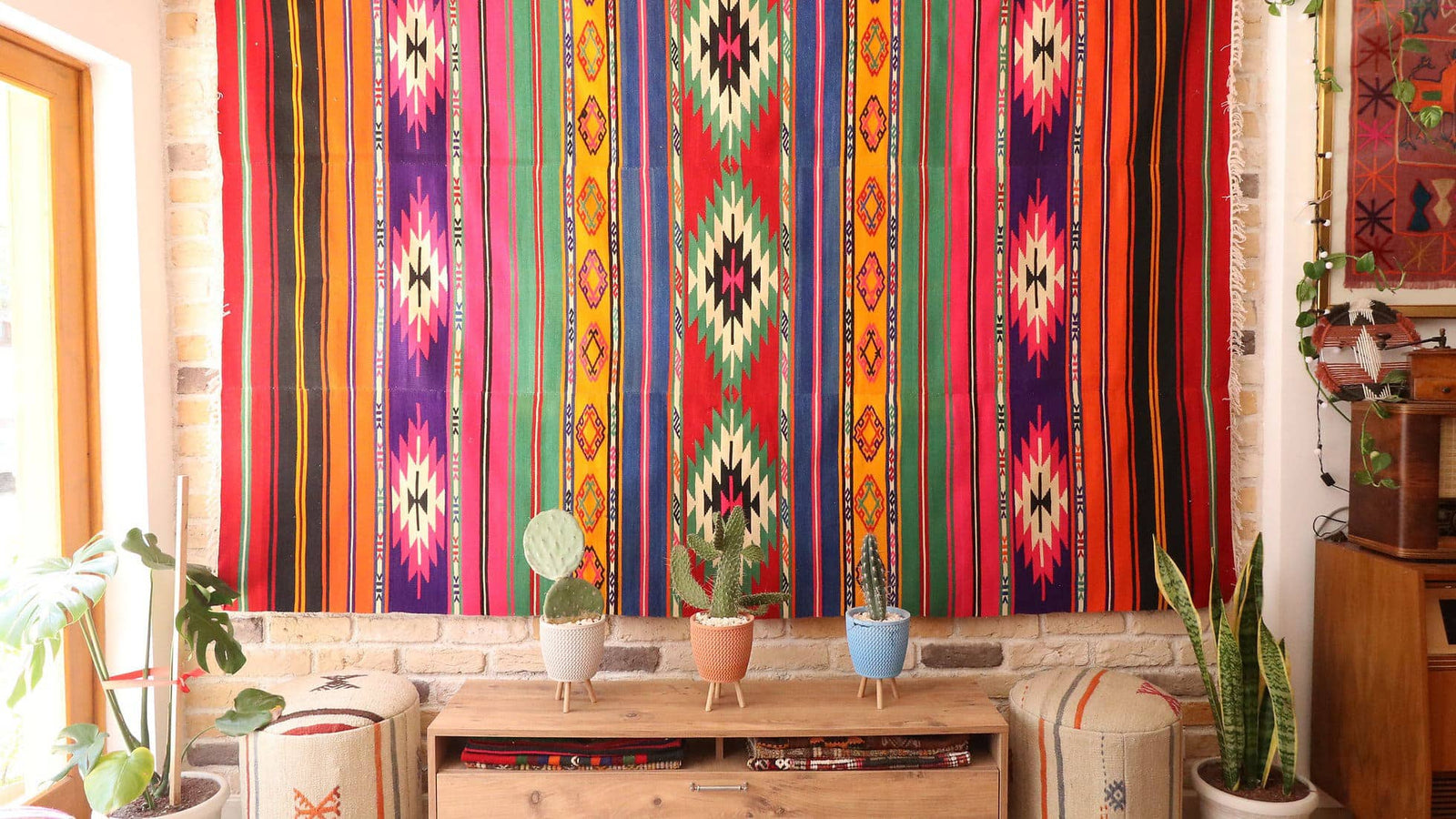How to Hang Your Precious Vintage Kilim Rug on a Wall