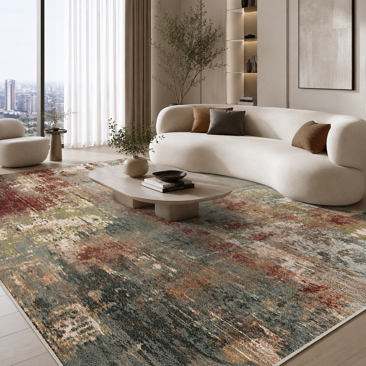The Terrain – Modern Abstract Area Rug & Runner