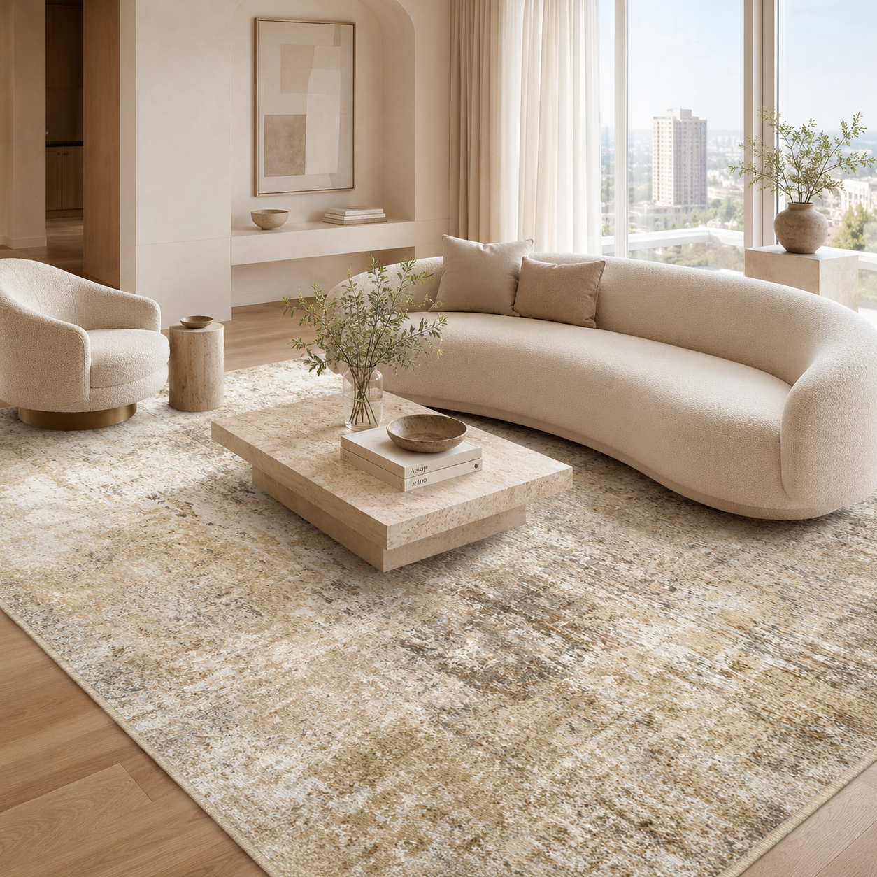 The Dune – Modern Abstract Area Rug & Runner