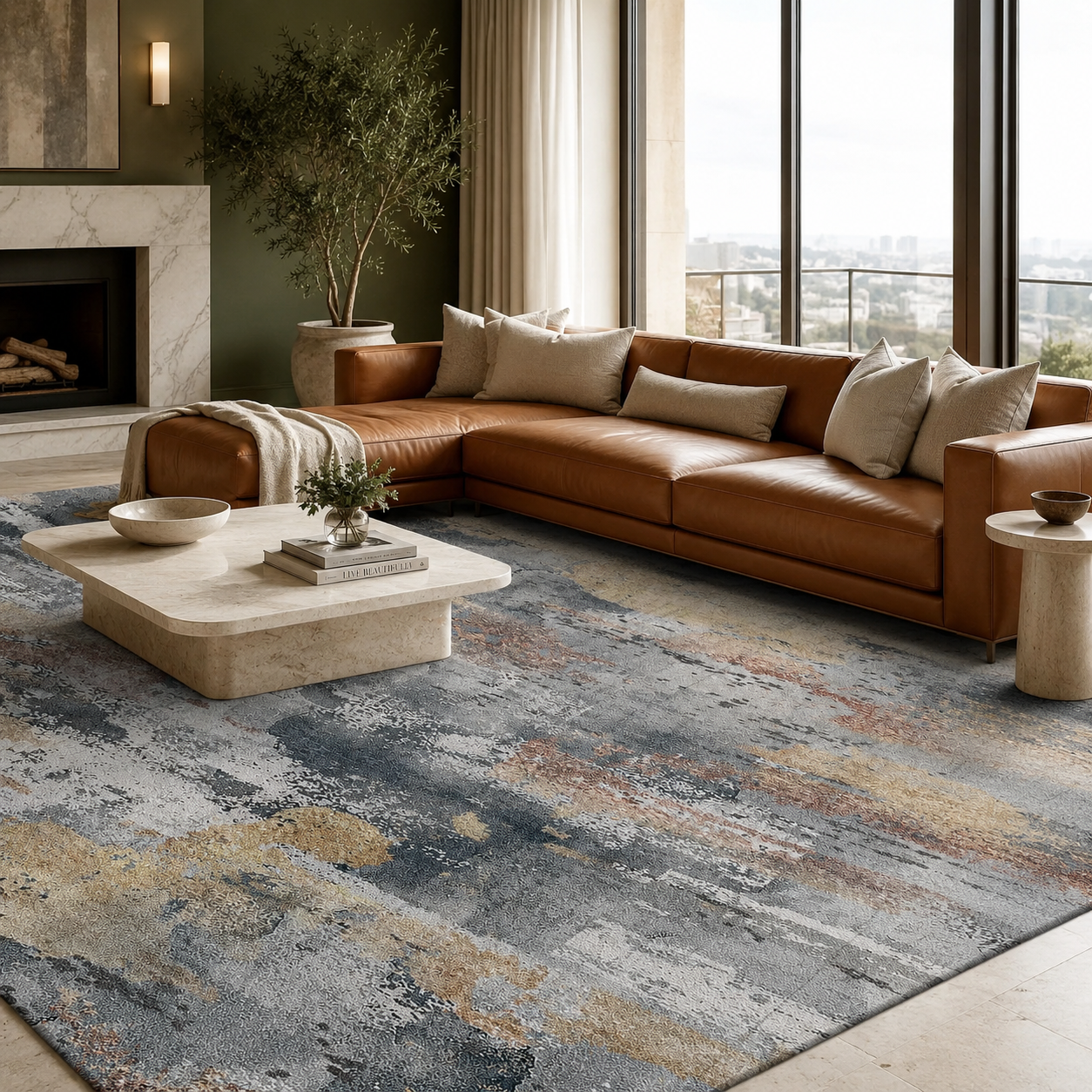 The Patina – Modern Abstract Area Rug & Runner